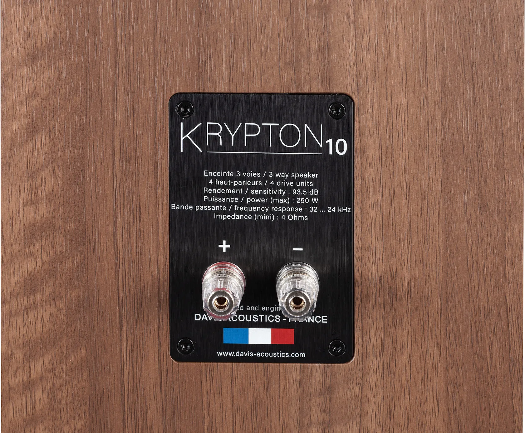 Davis Acoustics Krypton 10 Noyer (la paire) Enceintes colonne