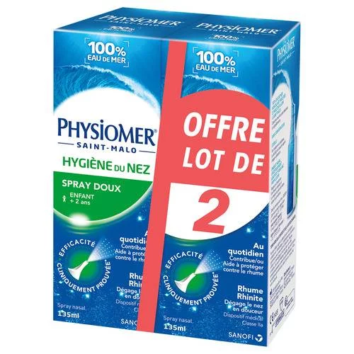 Hygiène du Nez Spray - Enfants-Adultes - Lot de 2 x 135 ml