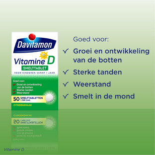 Davitamon Vitamine D Kind Smelttabletten 50TB