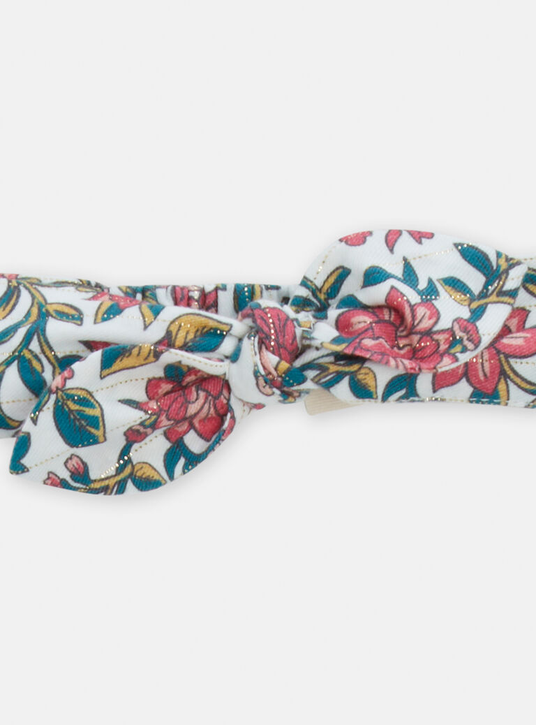 Bandeau à motif fleuris pour bébé fille