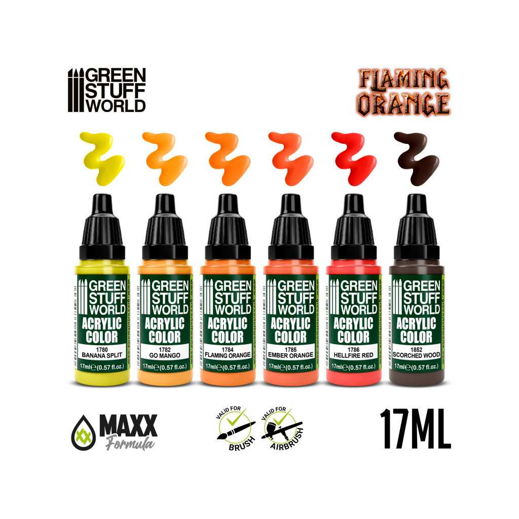 Set de Peintures - Orange Flamboyant