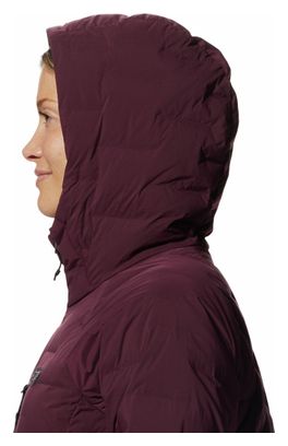 Doudoune Femme Mountain Hardwear Stretchdown Hoody Bordeaux