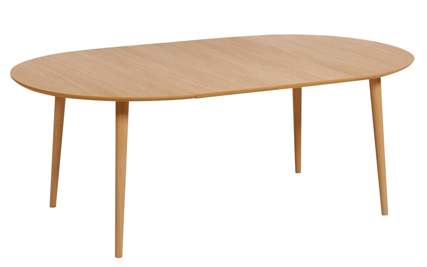 Kave Home Esstisch OAKLAND 120 - 200 x 120 cm Eiche braun