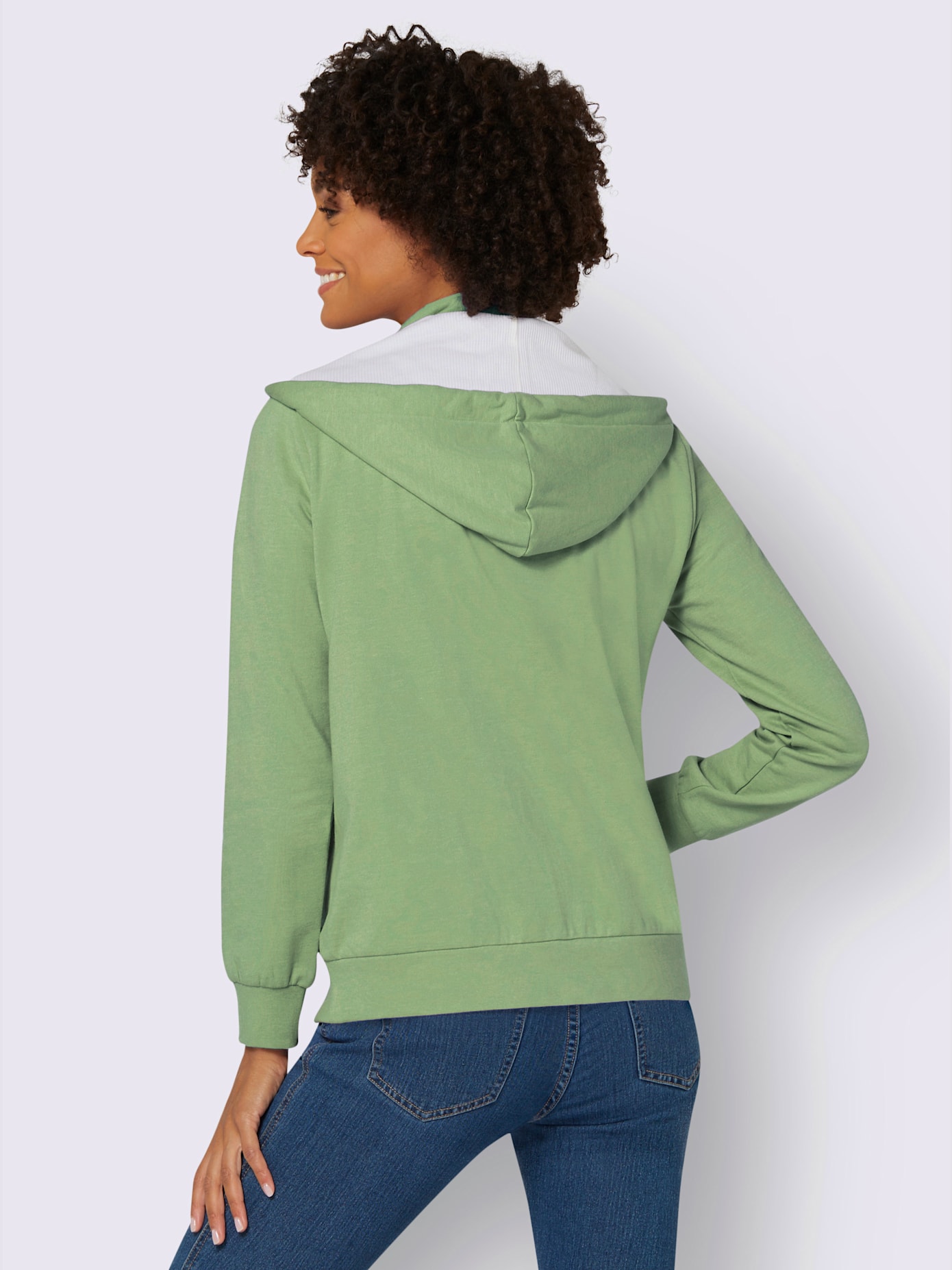 Veste sweat 55% coton