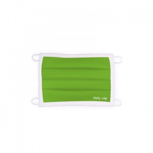 Máscara facial para animais de estimação personalizável, aprovada e lavável, verde.