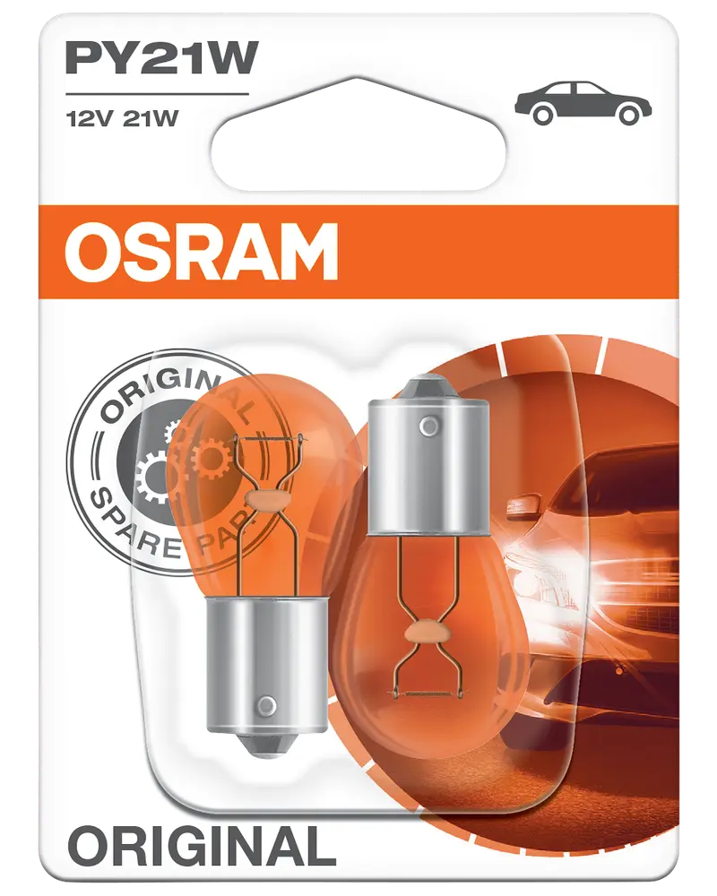 Osram blinklyspære PY21W 12V 2-pak