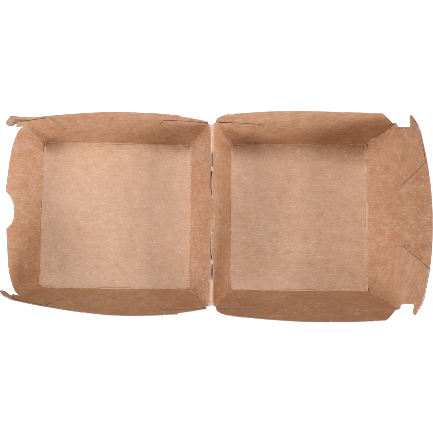 Bak, Karton, hamburgerbox, 90x90x70mm, bruin