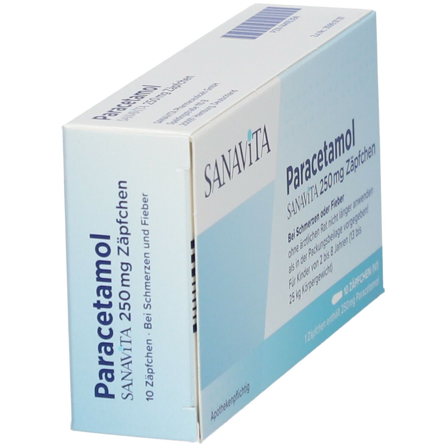 Sanavita Paracetamol 250 mg Zäpfchen