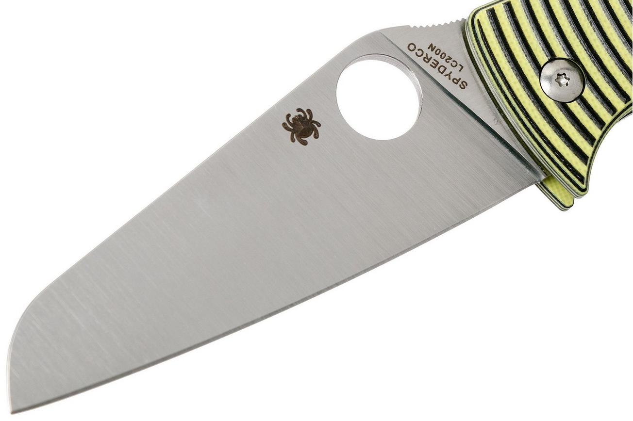Spyderco Caribbean C217GPSF Sheepfoot zakmes, Sal Glesser design