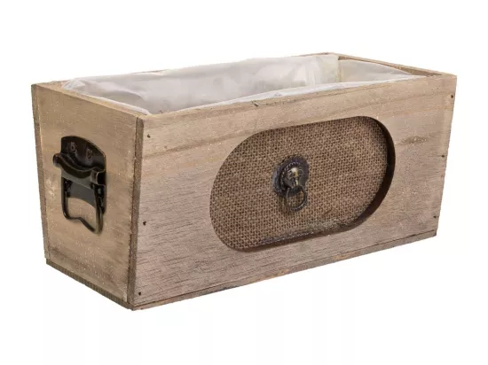 Tiroir en bois marron 25x13x12h