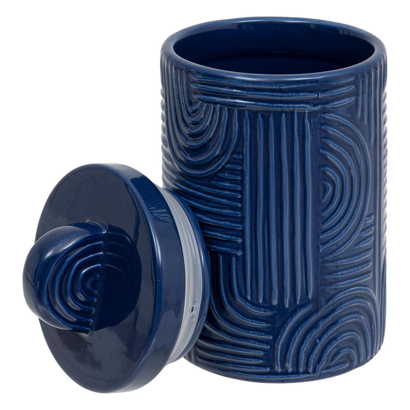 Atmosphera Boite en céramique Soleya couleurs aléatoires - D.10x19.5 cm