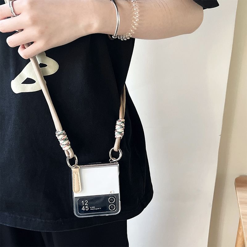likamika - Transparant Lanyard Telefoonhoesje - Samsung Flip / Fold