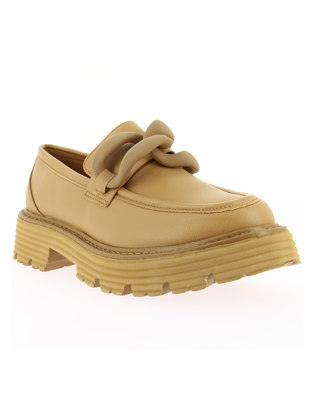 kharisma mocassin compensées femme pivoine camel