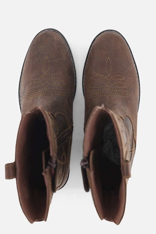 Shoesme Cowboylaarzen bruin Leer
