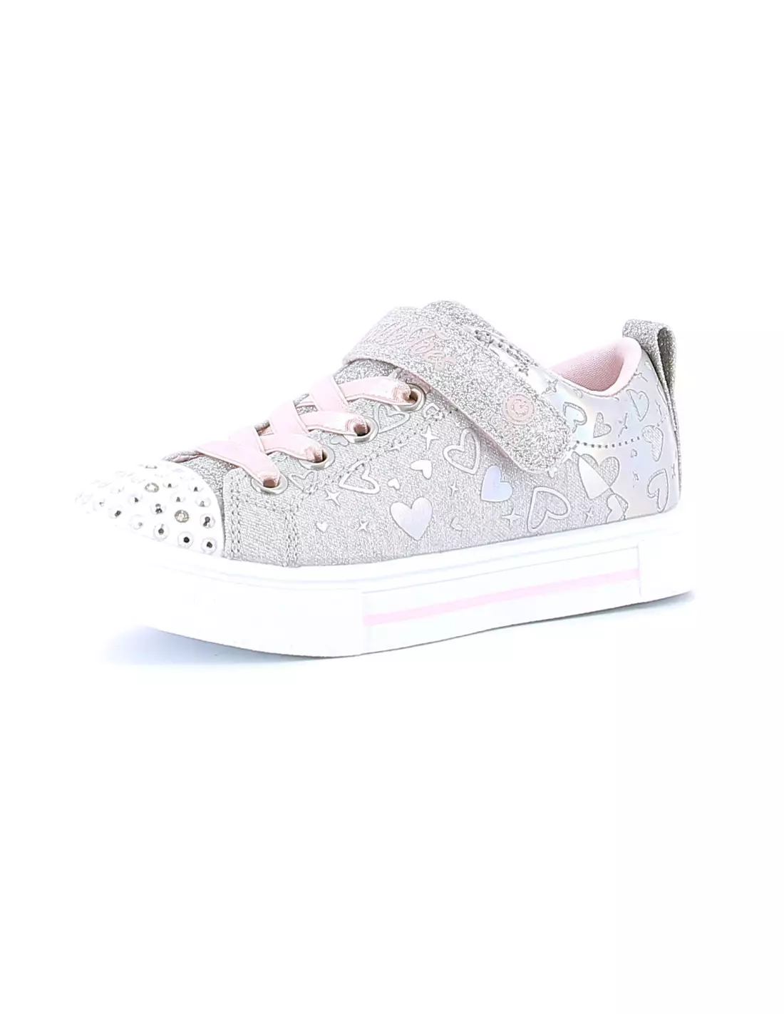 SKECHERS TWINKLE SPARKS - Baskets LIGHTPINKGOLD