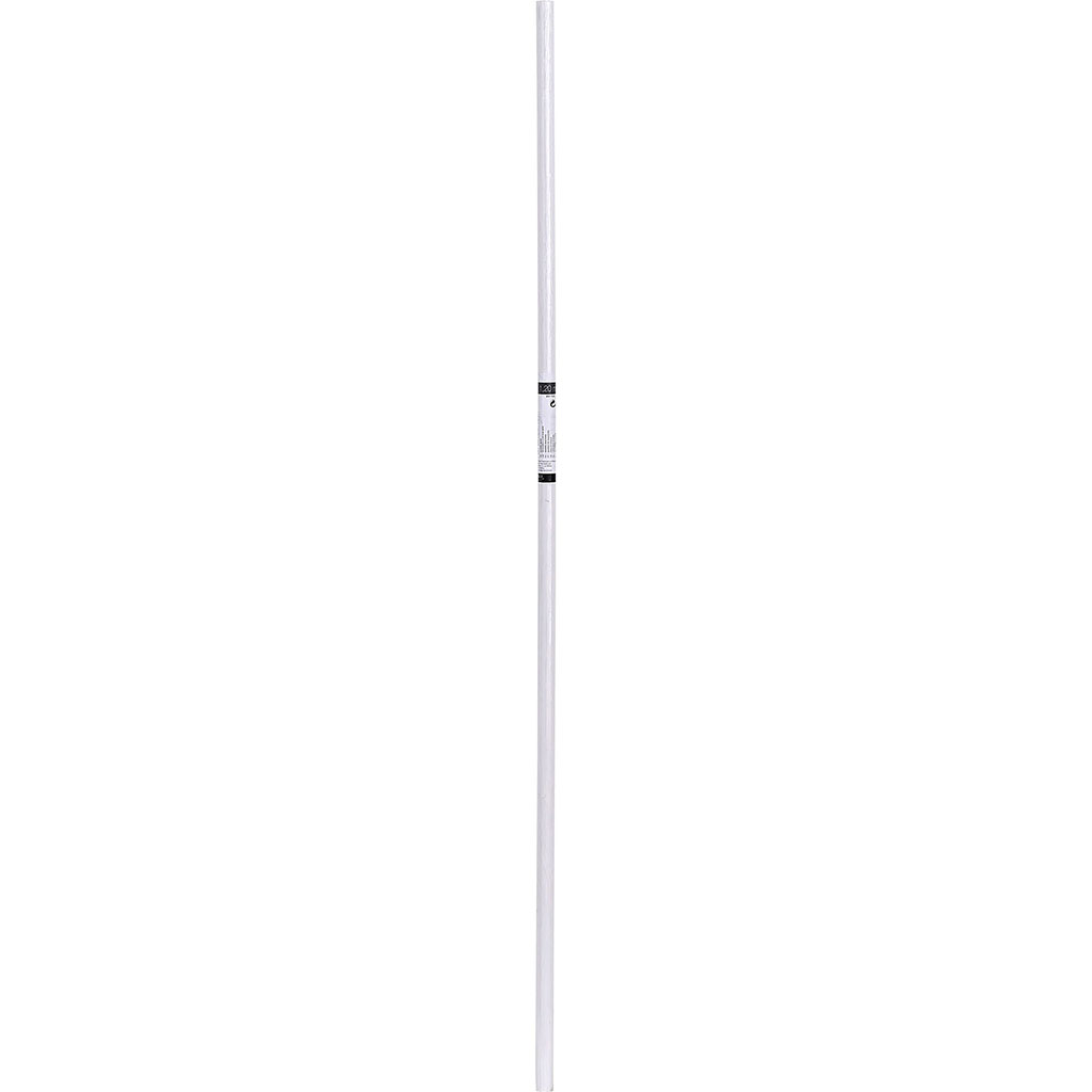 Barre pour tringle à rideaux bois blanche 1.20m D 20mm