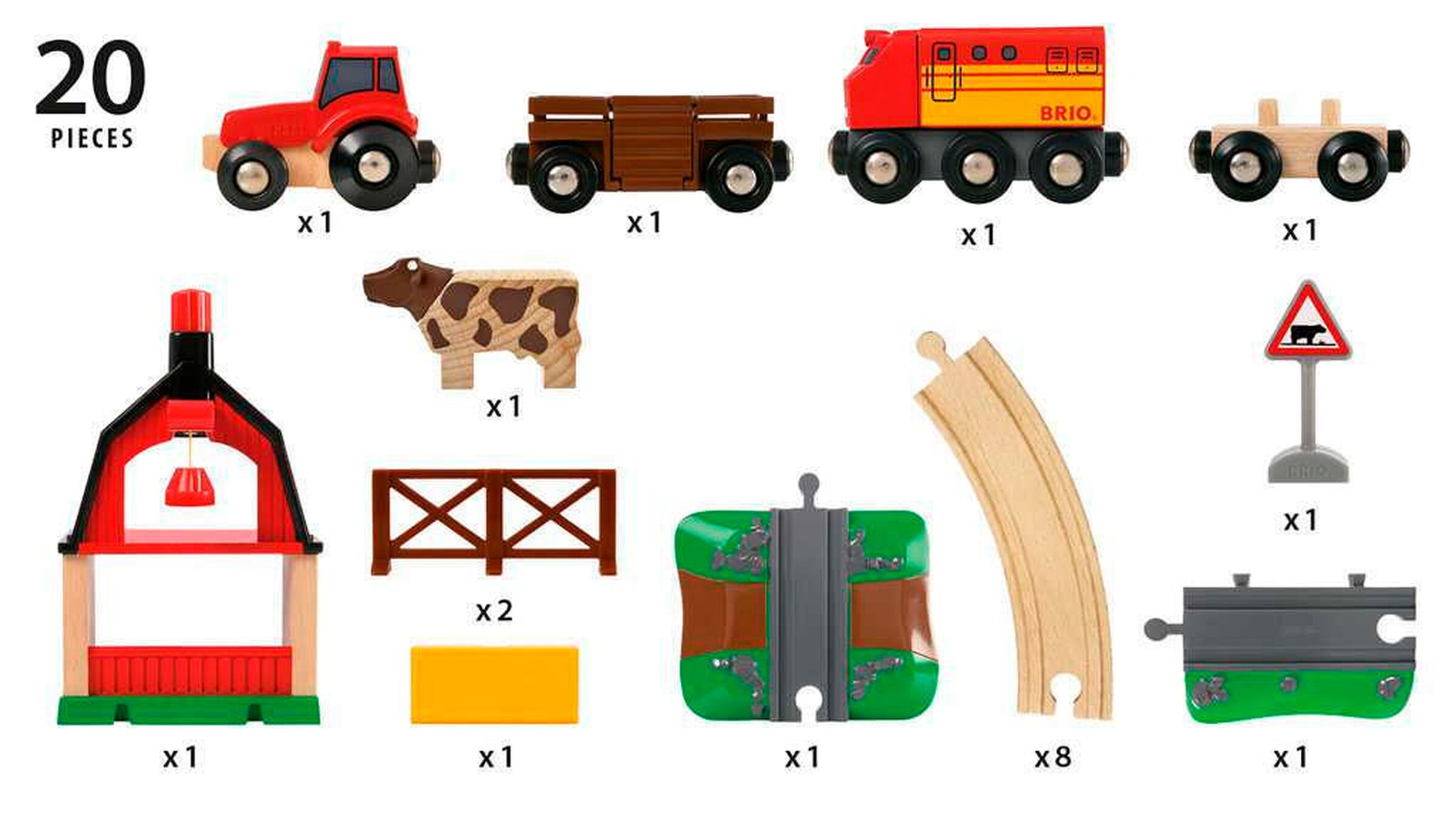 BRIO Bahn Bauernhof Set