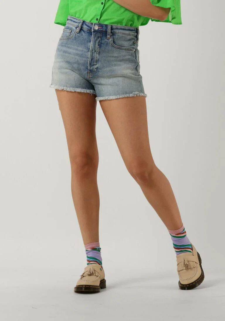SCOTCH & SODA blauwe scotch & soda shorts the cove boyfriend shorts - summer shower