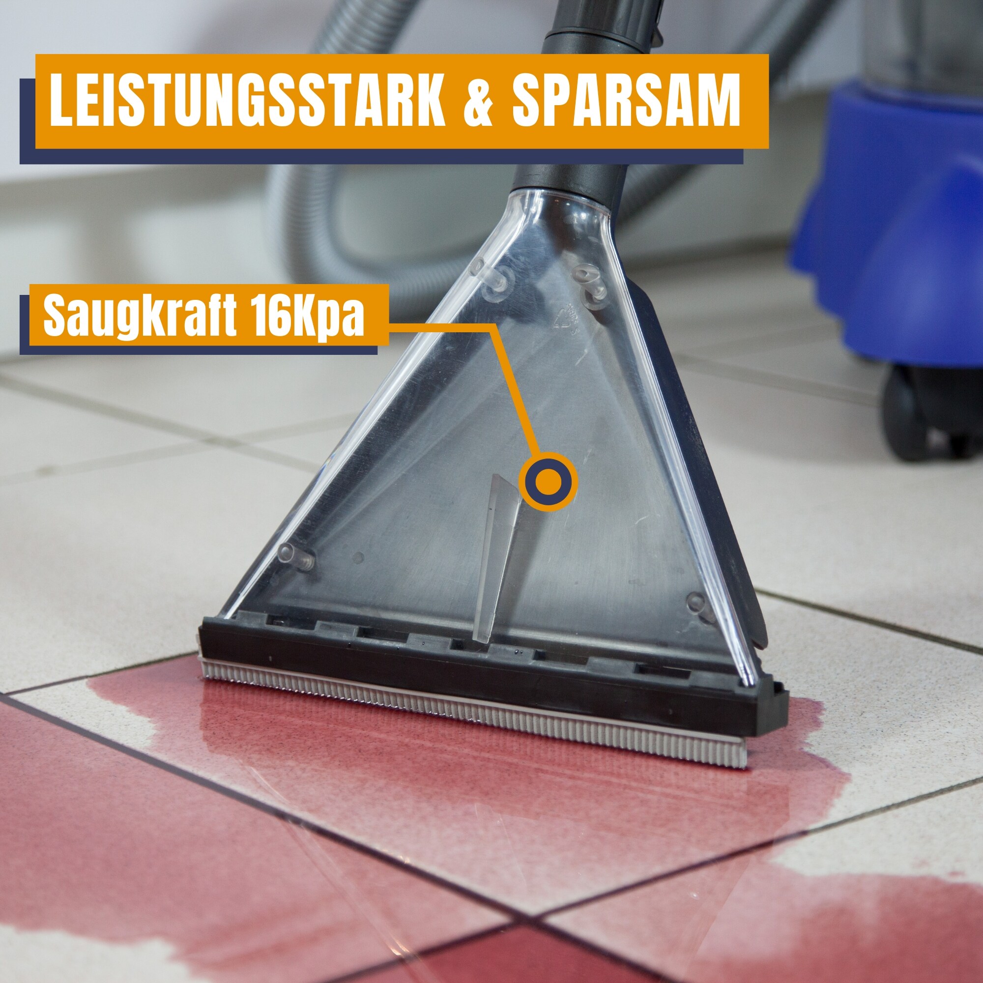 ALBATROS Waschsauger Polster Hydro 7500 + 2l Reinigungs-Shampoo - 4in1 Polsterreiniger, Beutellos + Teppich-Reinigungsmaschine, 5-TLG Komplett-Set, Vergleichssieger Note: Sehr Gut (09/2020)