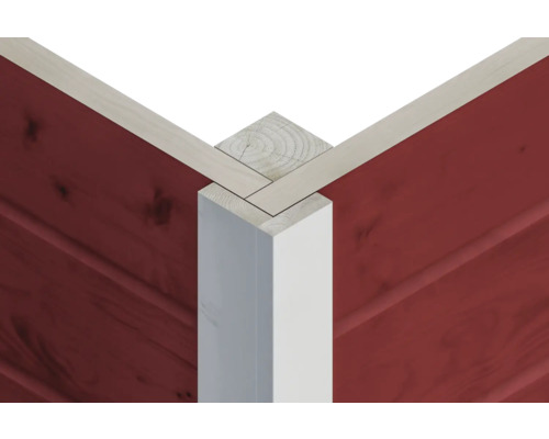 Enkele garage SKAN HOLZ Varberg 2 540 x 585 cm Zweeds rood