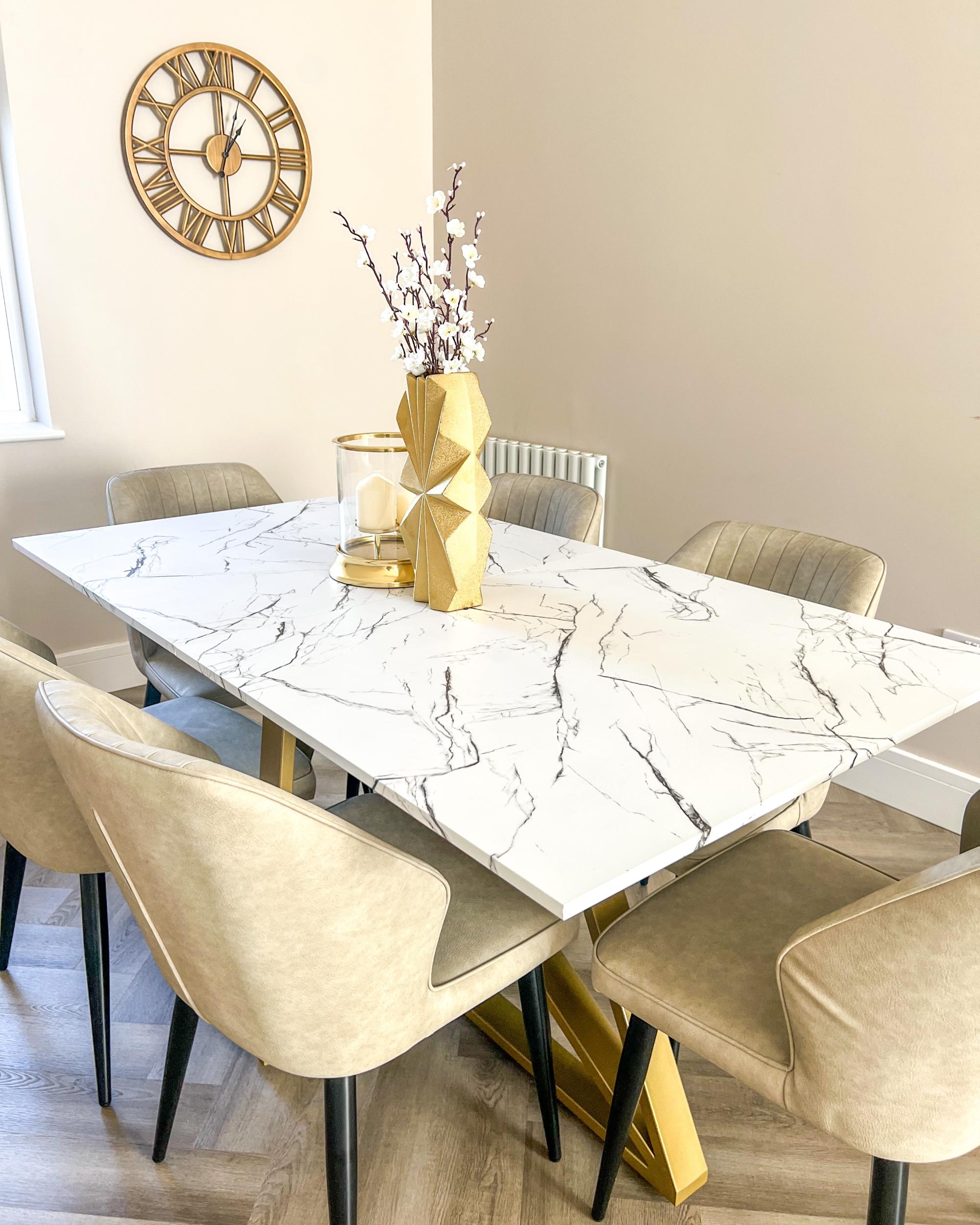 Wandklok NOTTWIL 61 cm Metaal Goud
