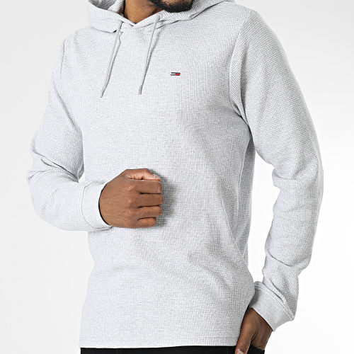 Sweat Capuche Waffle 5040 Gris Chiné