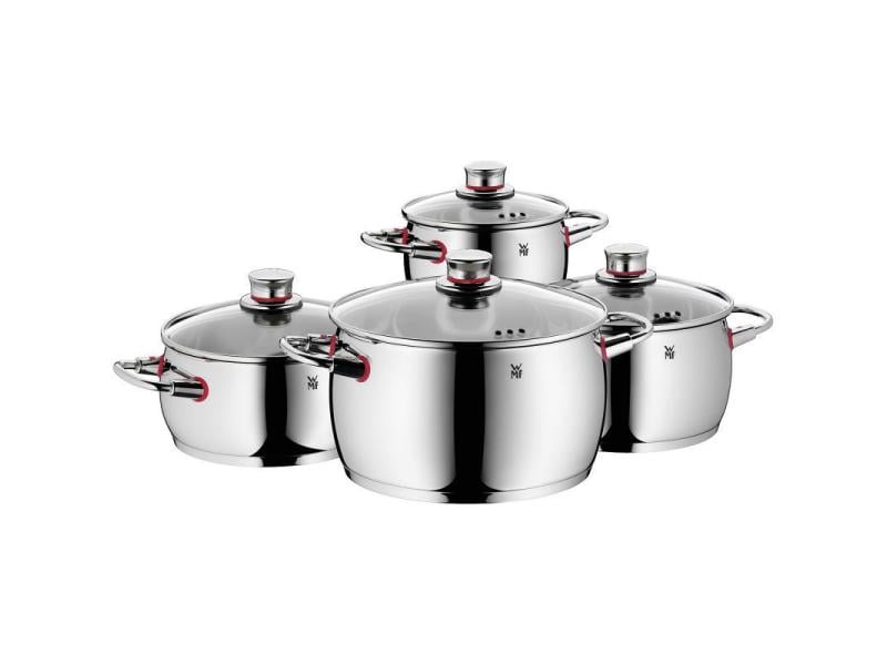 WMF Kochtopf-Set Quality One 4-teilig Topfset aus Cromargan