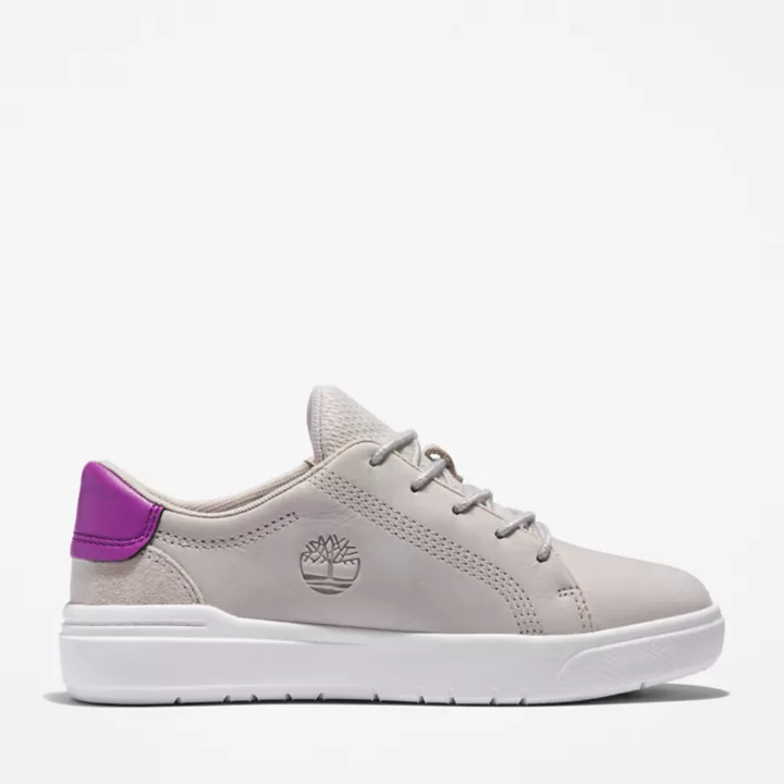 Basket basse à lacets Seneca Bay pour enfant en blanc