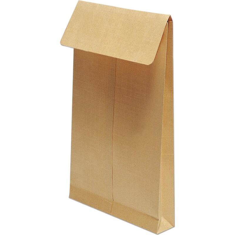 Paquet de 5 Pochettes Kraft Armé Brun C4-229x324 mm avec Soufflet de 30 mm - Auto-Adhésives - 130g/m2 - Kraft
