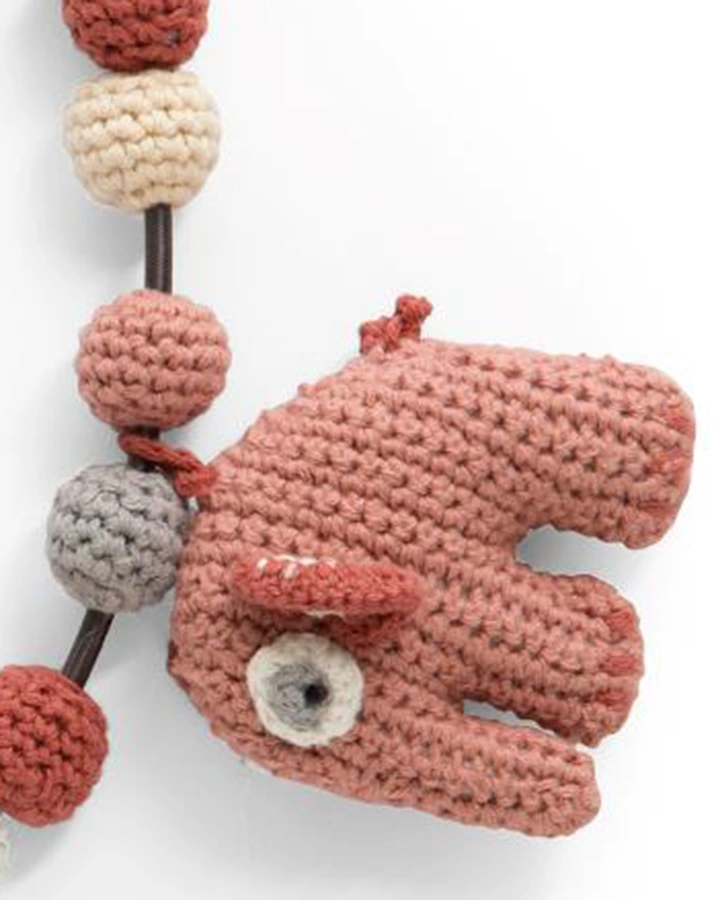 Kinderwagenkette FANTO DER ELEFANT in blossom pink