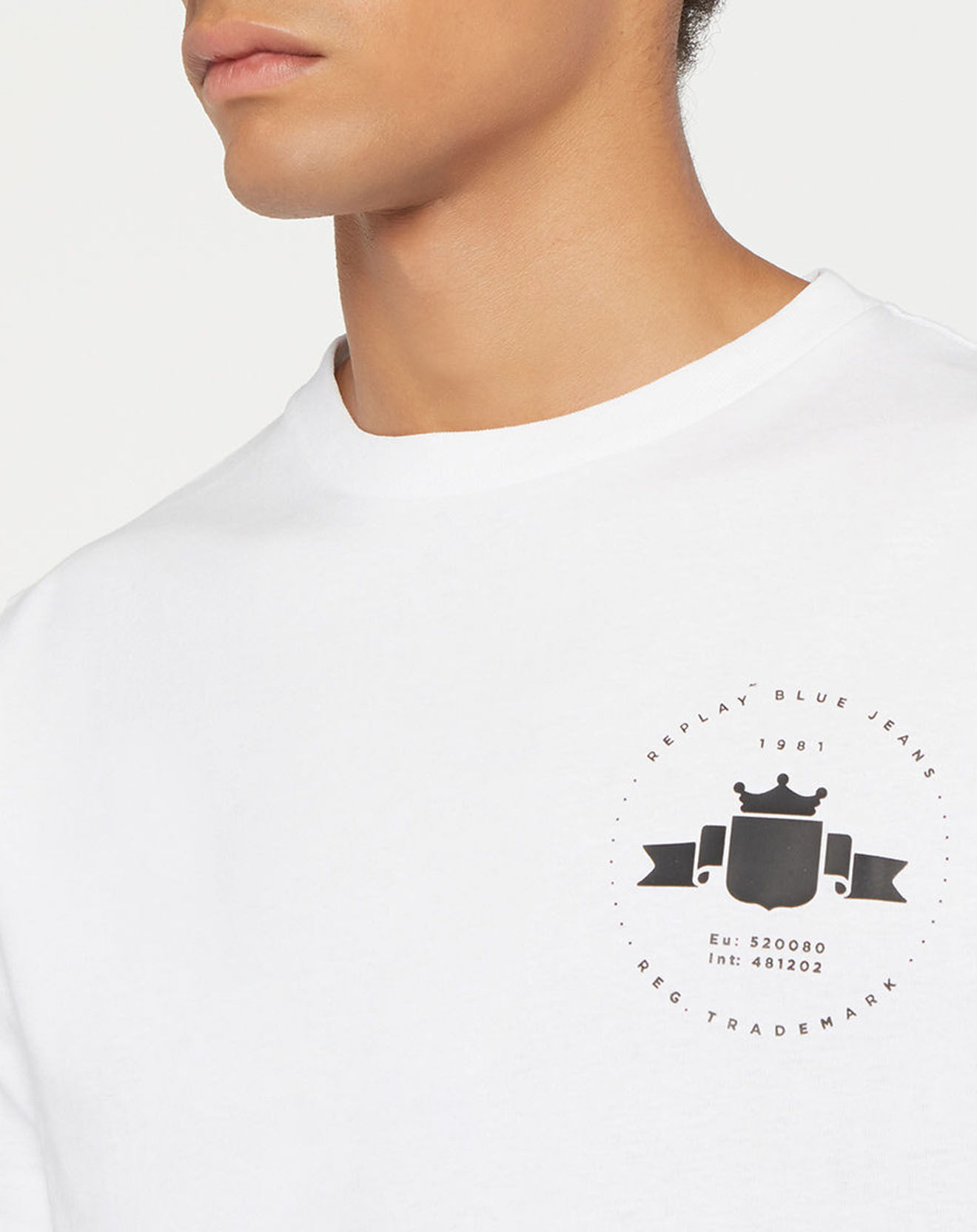 Replay T-Shirt Logo Asolo blanc
