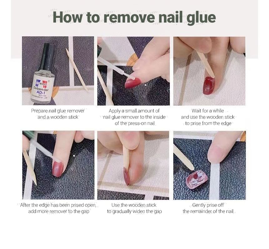 eovda - Versierde Press On Nail