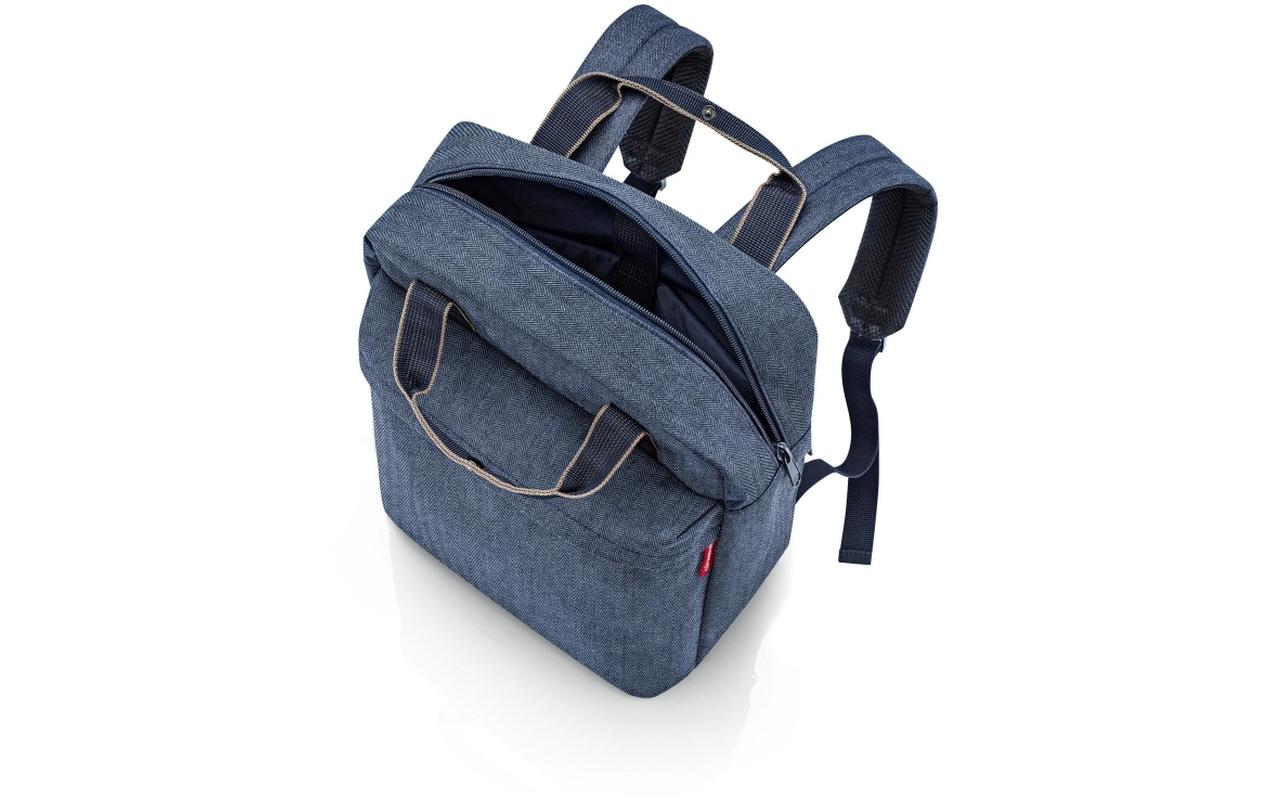 Rucksack Allday M Herringbone Dark BlueTages-Rucksack aus recyceltem Material