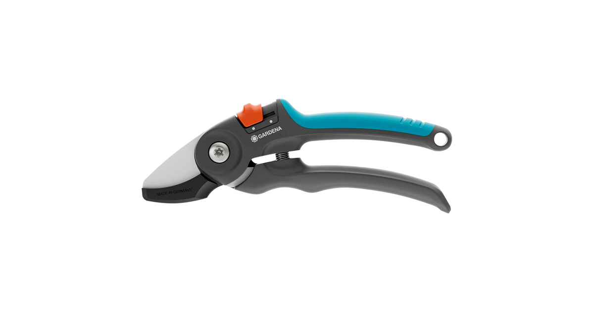 GARDENASnoeischaar PremiumCut voor droog hout  (Grijs/turquoise, aambeeldsnede, 20 mm snoeidiameter)