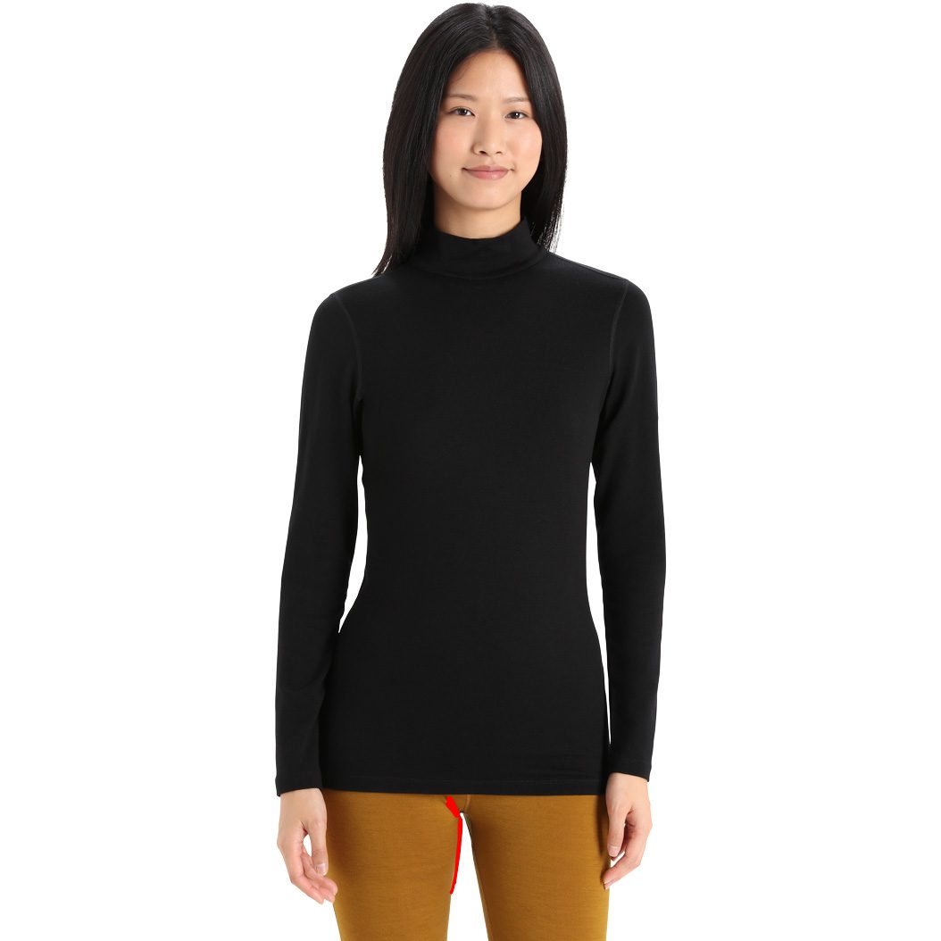 Icebreaker 260 Tech Rollkragenpullover Damen schwarz