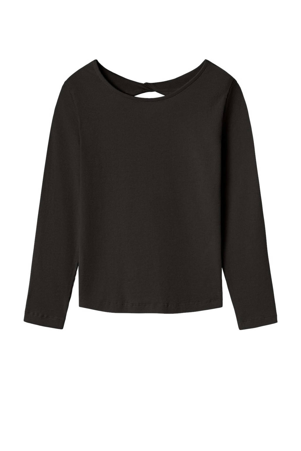 NAME IT longsleeve NKFLUTINE zwart