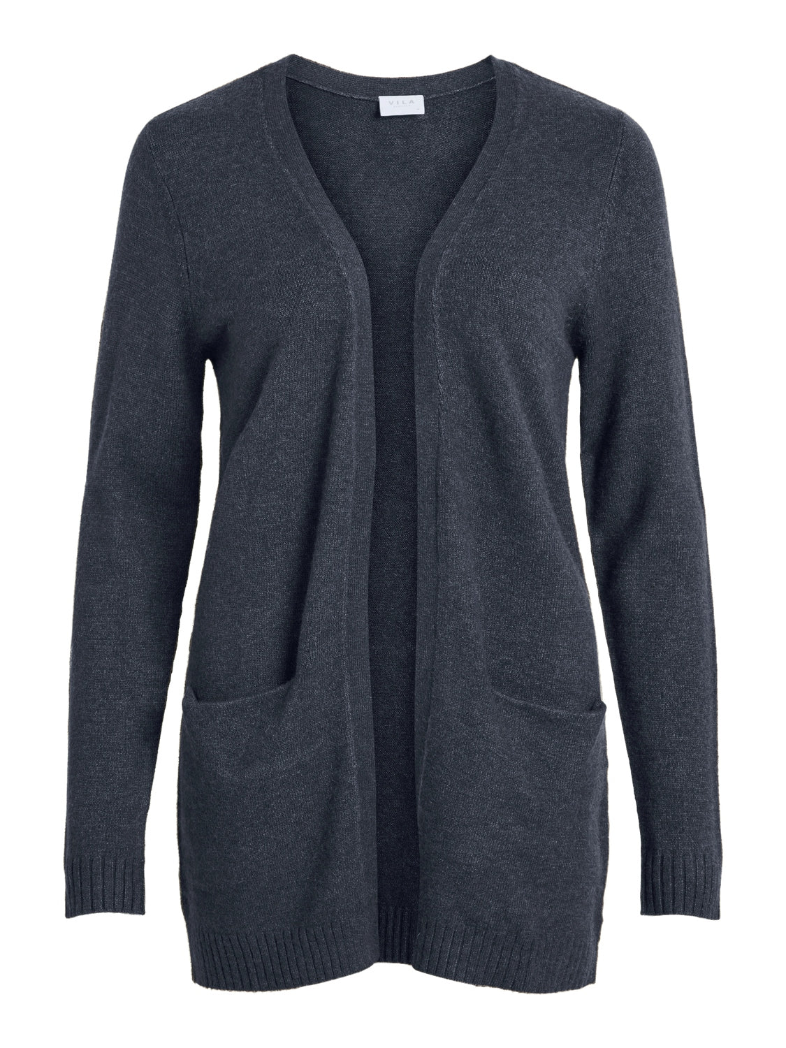 Vila  Viril Open L/S cardigan - Total Eclipse