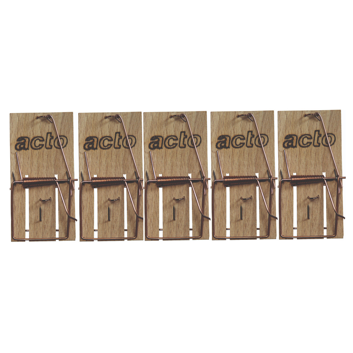 Acto pièges à souris - lot de 5 tapettes en bois