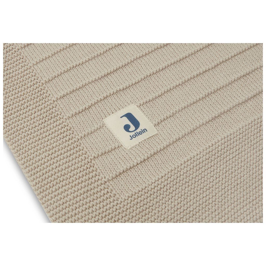 JolleinJollein   Decke Knit GOTS pure knit nougat 100x150 cm