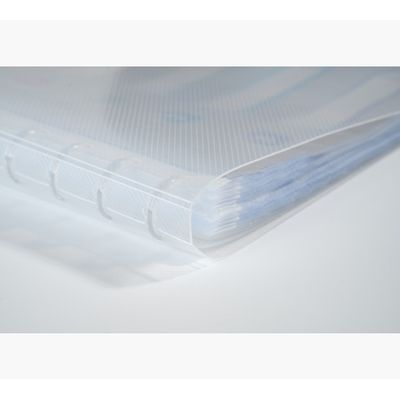 Exacompta Crystal - Protège document amovible à anneaux - 60 vues - A4