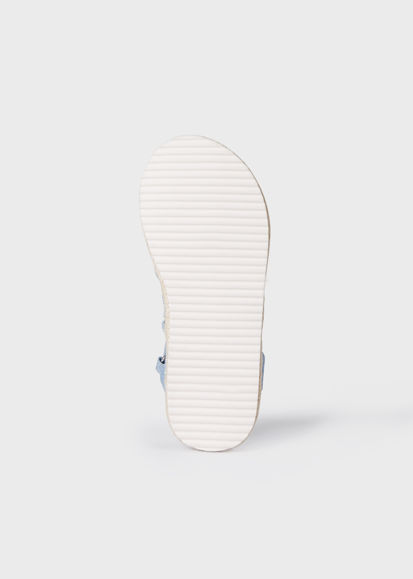 Sandália espadrille com fecho duplo de velcro para menina