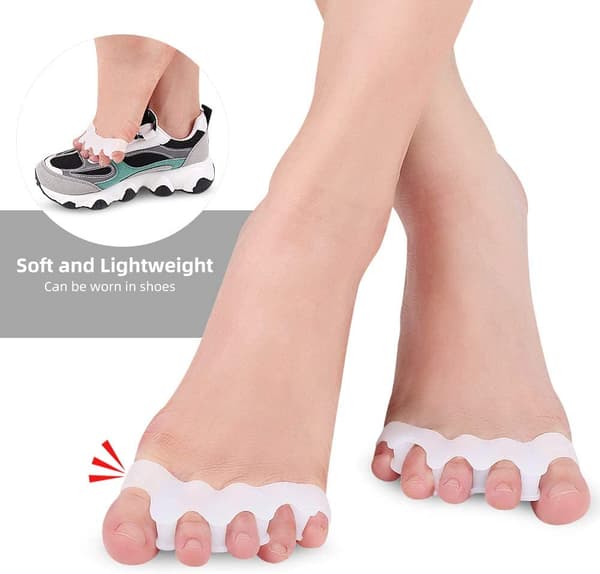 INF Tåskiller for Hallux valgus 1 par Hvit