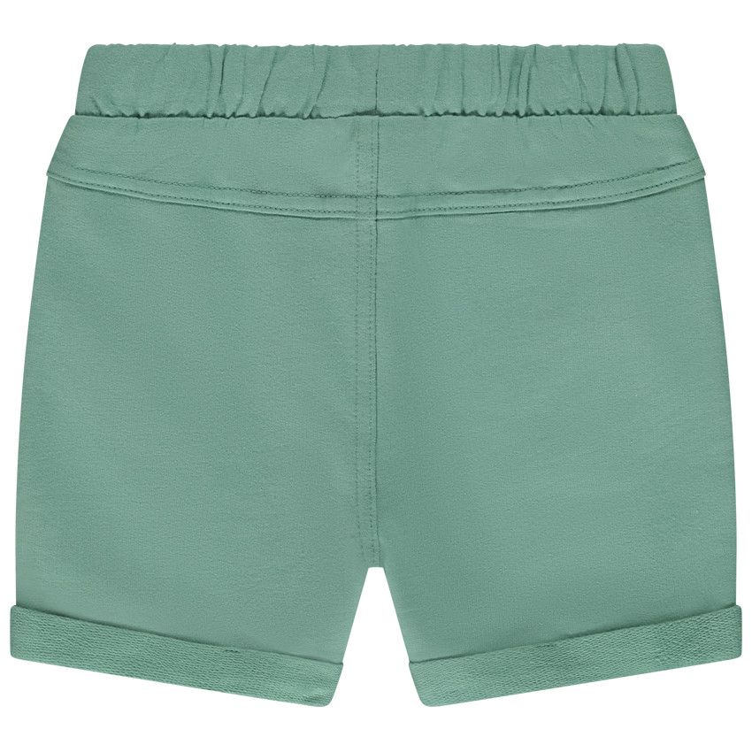 Bermuda en molleton uni pour bébé garçon - Vert