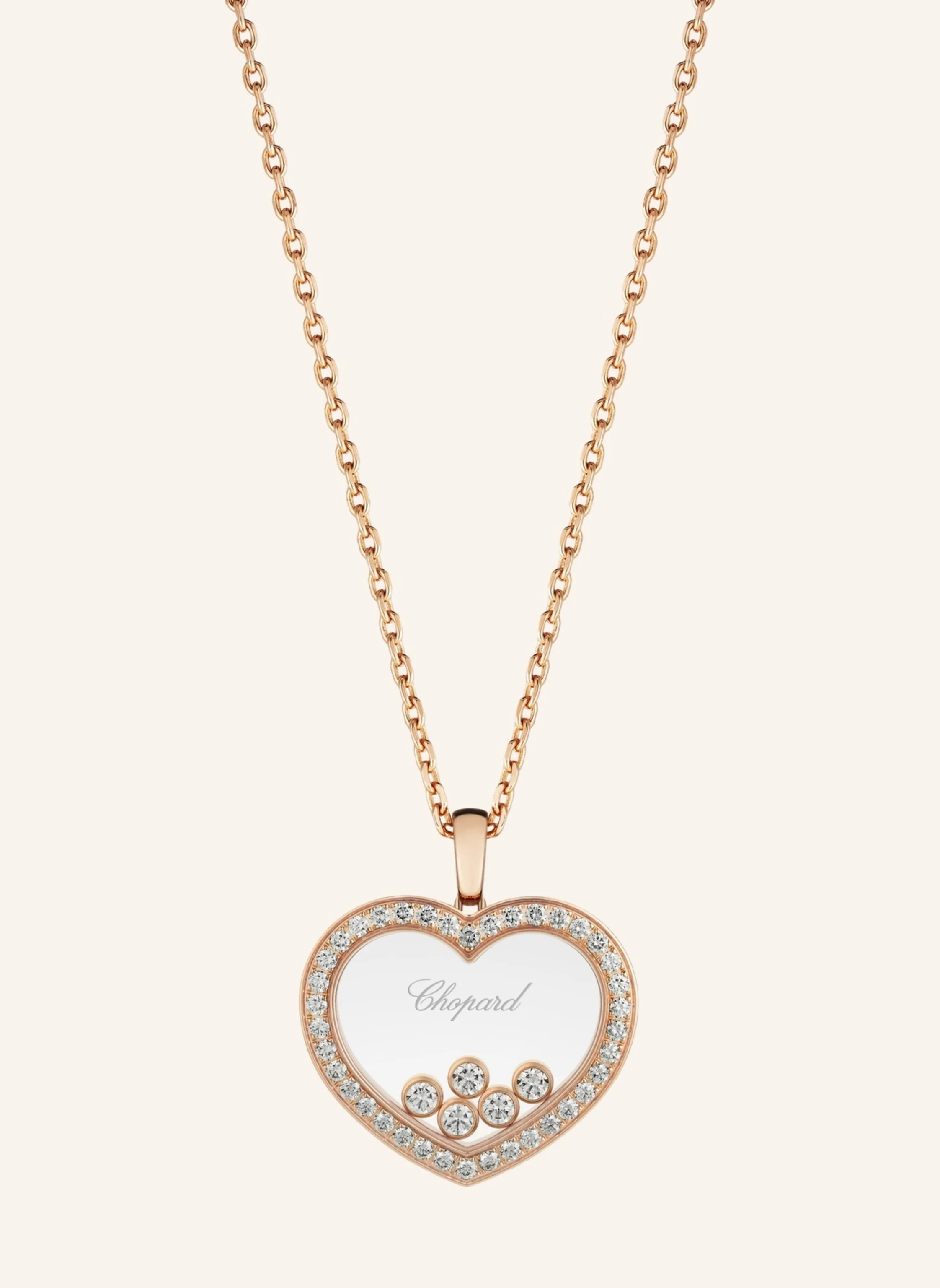 Chopard Anhänger HAPPY DIAMONDS ICONS Anhänger aus 18 Karat Roségold und Diamanten