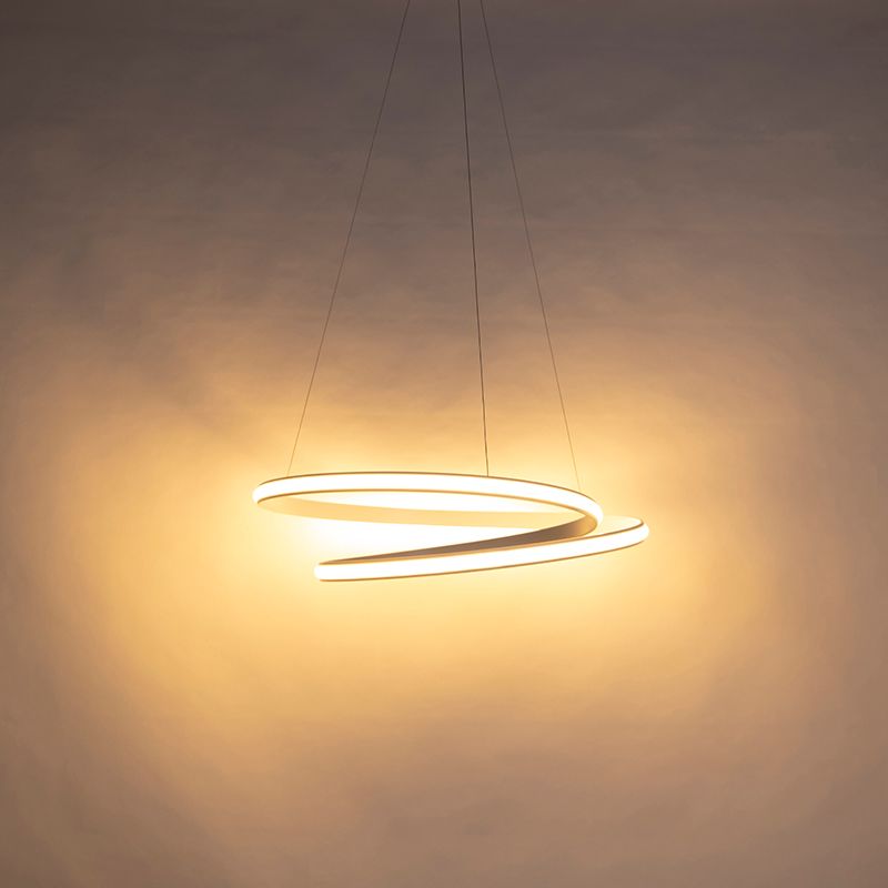 Moderne hanglamp wit 74 cm incl. LED dimbaar - Rowan