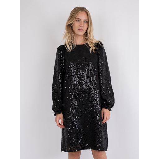 Neo Noir Isobel Sequins Kjole, Sort, 34