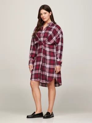 Vestido camisa xadrez oversized