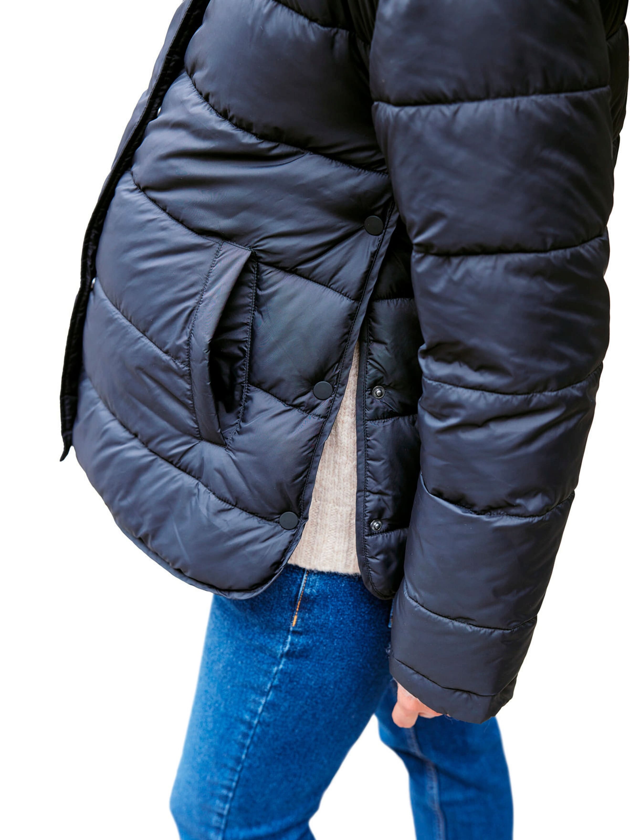Envie de Fraise Light-Steppjacke für die Schwangerschaft / Tragejacke mit Recycling-Polyester schwarz