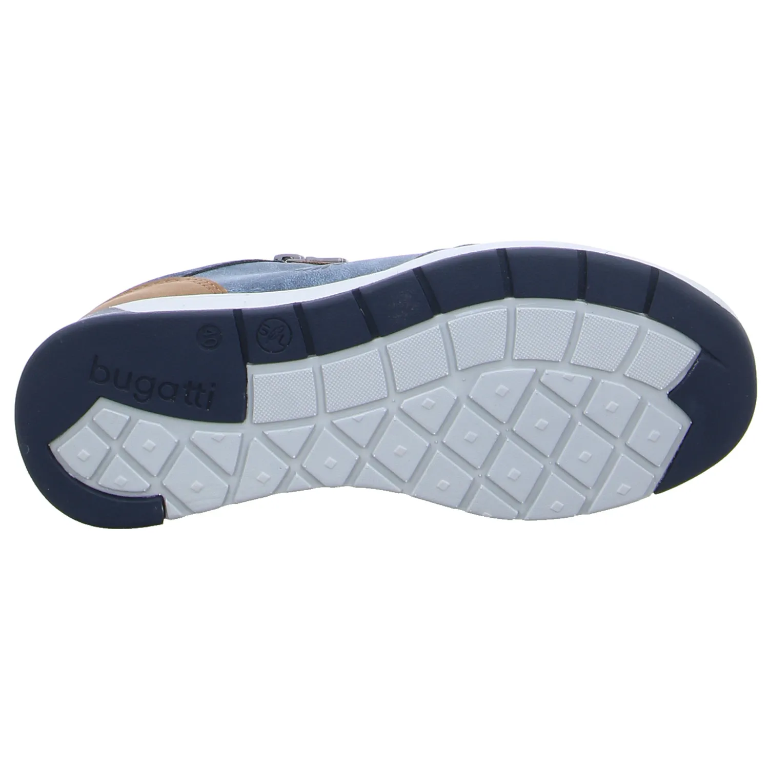 BUGATTI SHOES Halbschuhe Sneaker Blau Lederimitat