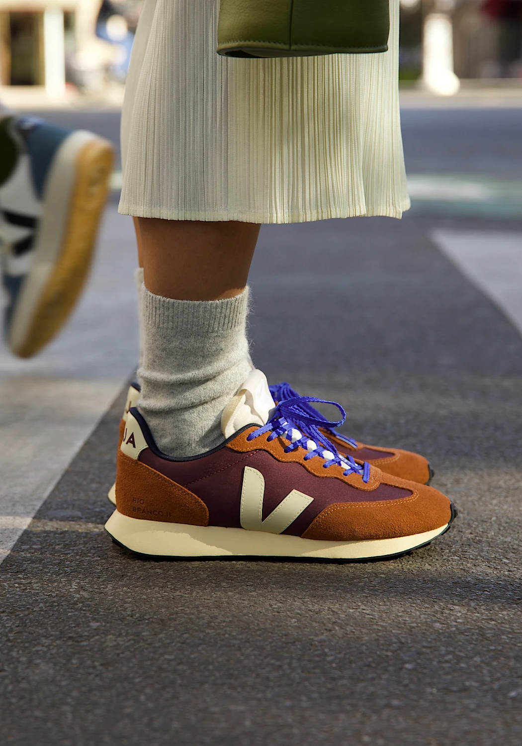 Veja Sneaker Rio Branco II Nolyn Amarante Calcaire